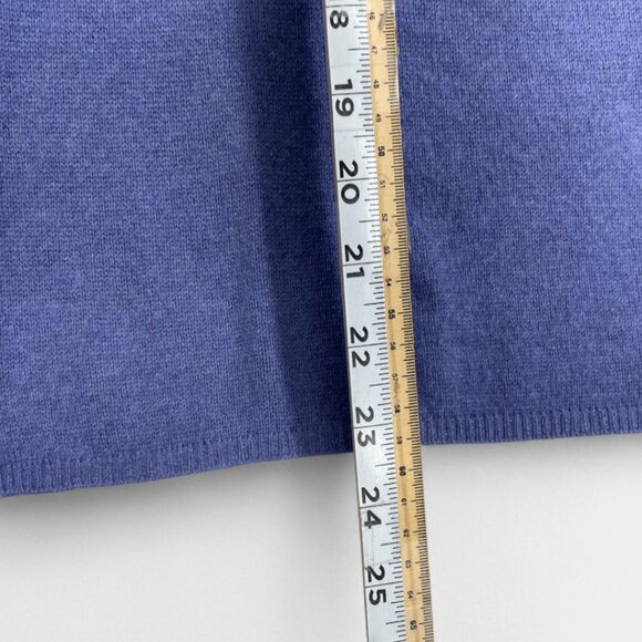 Charter Club Women's Small 2-Ply Cashmere Sweater Blue V-Neck Long Sleeve - Picture 5 of 6